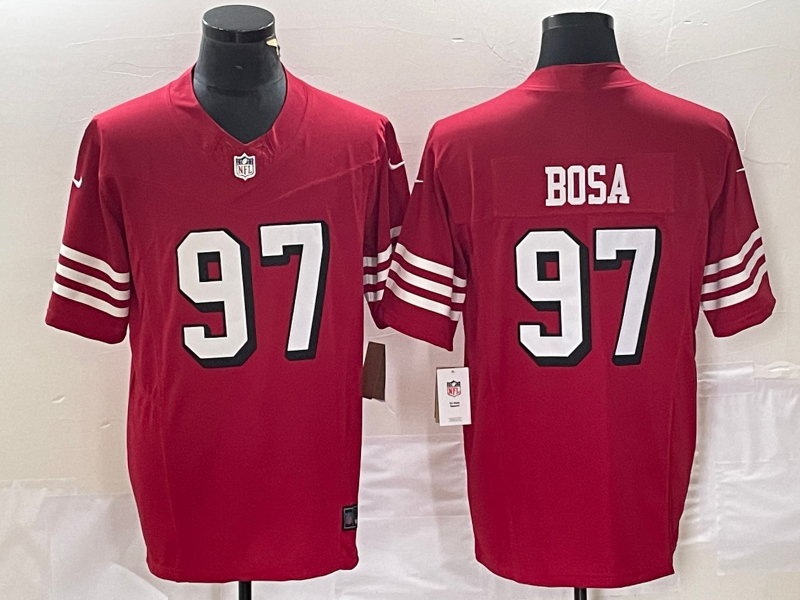 Men's San Francisco 49ers Nick Bosa #97 Red Vapor Elite Jersey